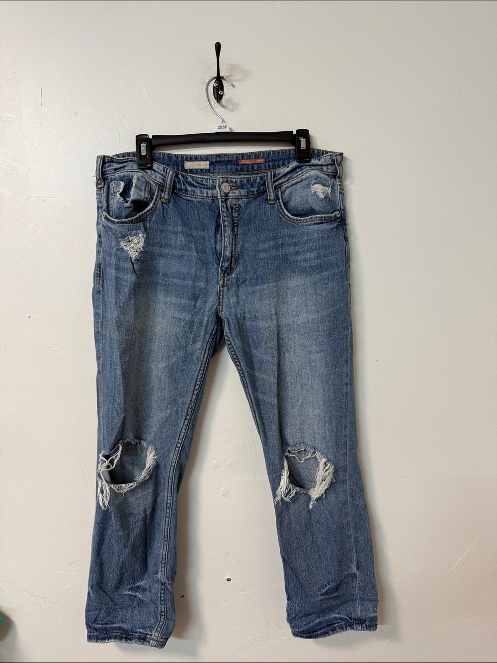 Pilcro Light Blue Distressed Boyfriend Jeans